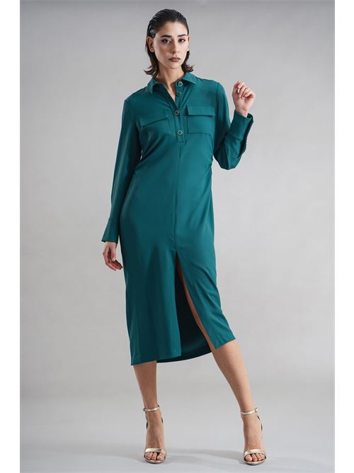 Abito in crepe GM by Gai Mattiolo | GM3595VERDE
